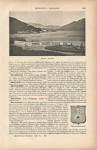 LAMINA ESPASA 9892: Lago Mayor de Belgirate Italia