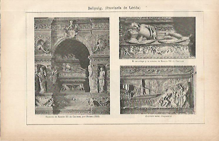 LAMINA ESPASA 9907: Convento de Bellpuig Lleida