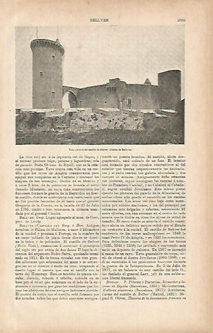LAMINA ESPASA 9909: Castillo de Bellver Mallorca