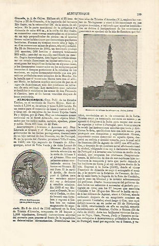 LAMINA ESPASA 9952: Monumento a Alfonso de Albuquerque