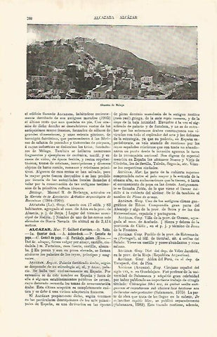 LAMINA ESPASA 9963: Alcazaba de Malaga
