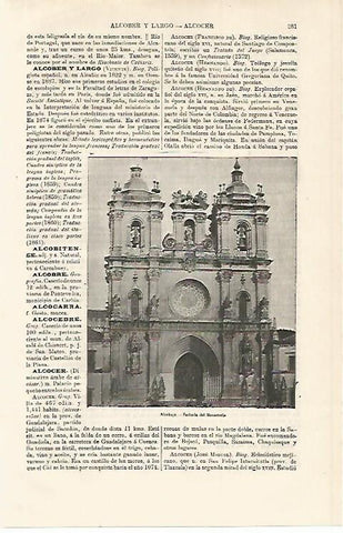 LAMINA ESPASA 9969: Monasterio de Alcobaça