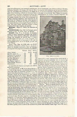 LAMINA ESPASA 9972: Iglesia de Santa Maria en Alcoy Alicante