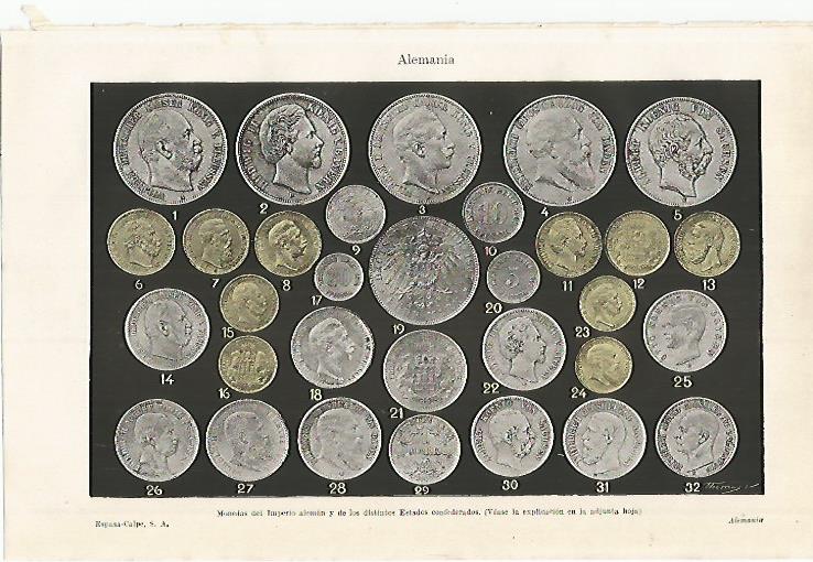 LAMINA ESPASA Alemania 10001: Monedas de Alemania