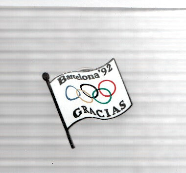 Pins: Bandera Olimpica de Barcelona 92