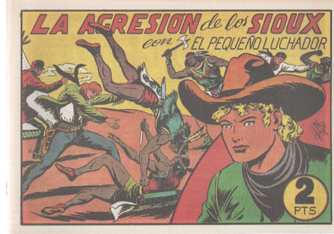 Facsimil: El Pequeño Luchador numero 063: La agresion de los sioux
