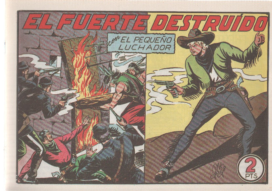 Facsimil: El Pequeño Luchador numero 087: El fuerte destruido