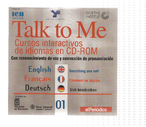 CD-Rom: Curse de Idiomas TALK TO ME Numero 01: Describing Oneself 