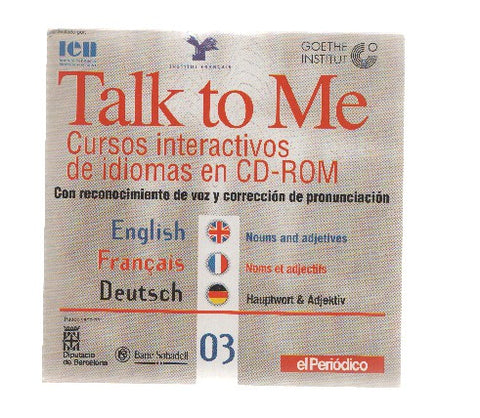 CD-Rom: Curse de Idiomas TALK TO ME Numero 03: Nouns and Adjetives