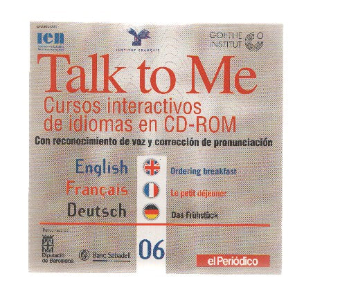 CD-Rom: Curse de Idiomas TALK TO ME Numero 06: Ordening Breakfast