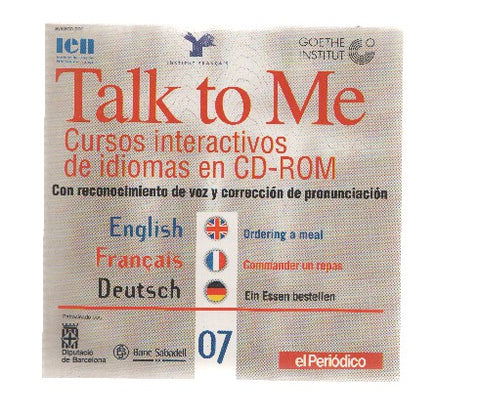 CD-Rom: Curse de Idiomas TALK TO ME Numero 07: Ordening a Meal