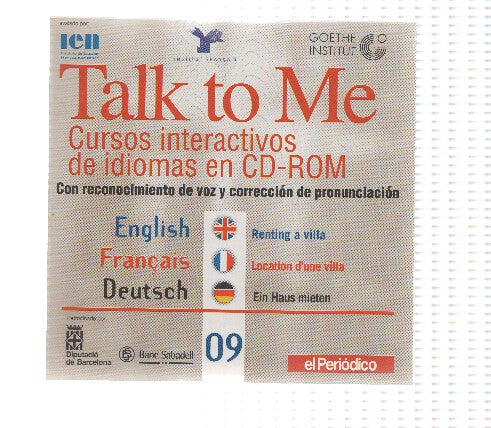 CD-Rom: Curse de Idiomas TALK TO ME Numero 09: Renting a villa