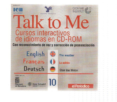 CD-Rom: Curse de Idiomas TALK TO ME Numero 10: The weather