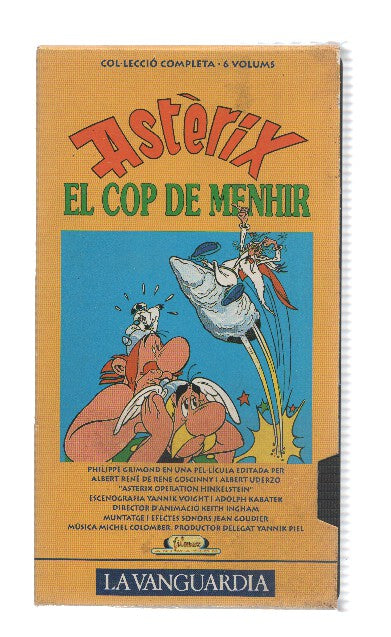 VHS-Cine: ASTERIX I EL COP DE MENHIR (Coleccion LA VANGUARDIA 1992)