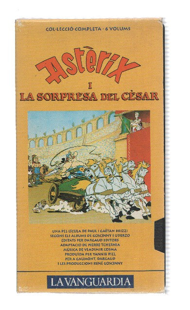 VHS-Cine: ASTERIX I LA SORPRESA DEL CESAR (Coleccion LA VANGUARDIA 1992)