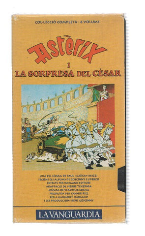VHS-Cine: ASTERIX I LA SORPRESA DEL CESAR (Coleccion LA VANGUARDIA 1992)