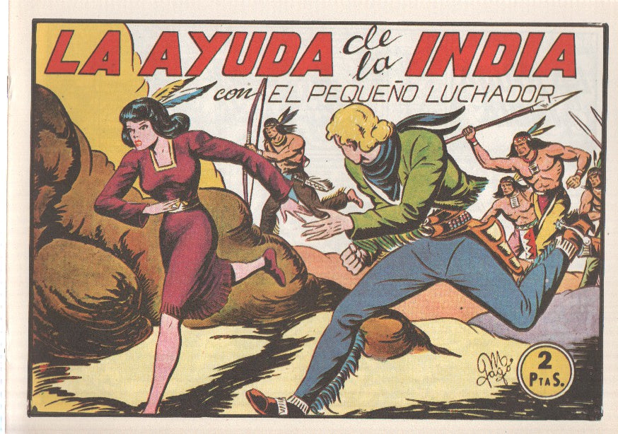 Facsimil: El Pequeño Luchador numero 095: La ayuda de la india