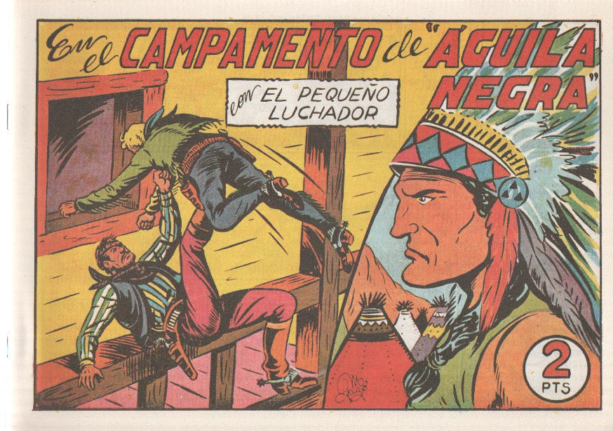 Facsimil: El Pequeño Luchador numero 117: En el campamento de Aguila Negra