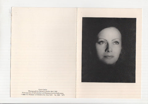 Foto-Postal: Hollywood Portraits: GRETA GARBO (Museum of Modern Art, New York)