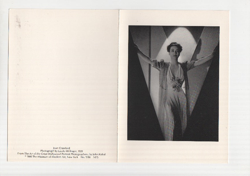 Foto-Postal: Hollywood Portraits: JOAN CRAWFORD (Museum of Modern Art, New York)
