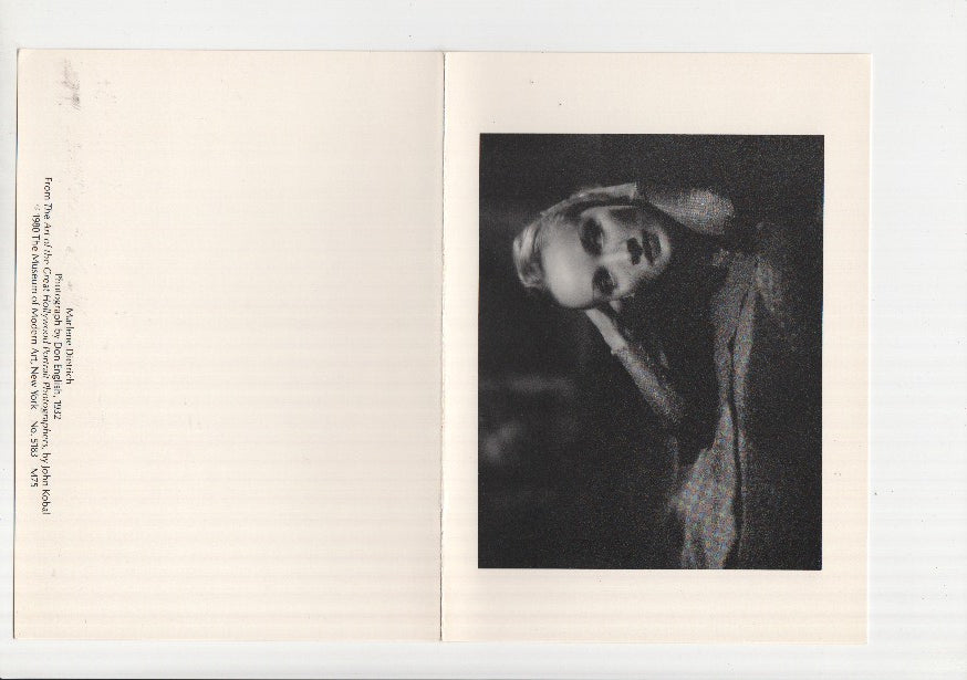 Foto-Postal: Hollywood Portraits: MARLENE DIETRICH (Museum of Modern Art, New York)