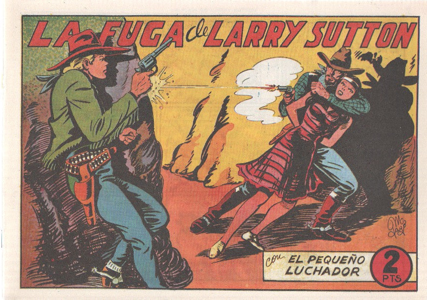 Facsimil: El Pequeño Luchador numero 129: La fuga de Larry Sutton