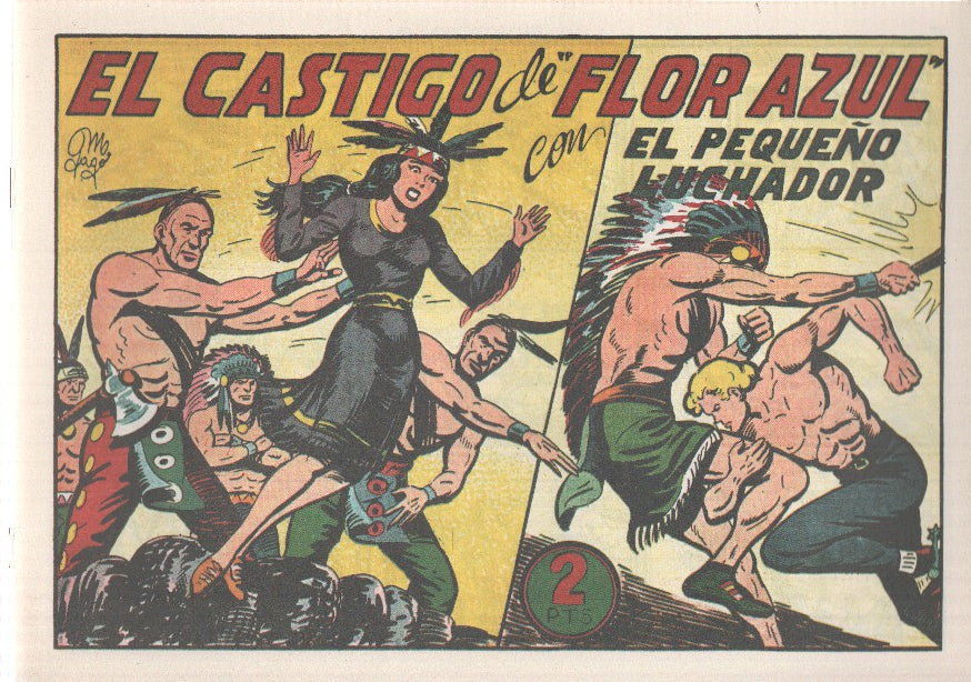Facsimil: El Pequeño Luchador numero 133: El castigo de Flor Azul