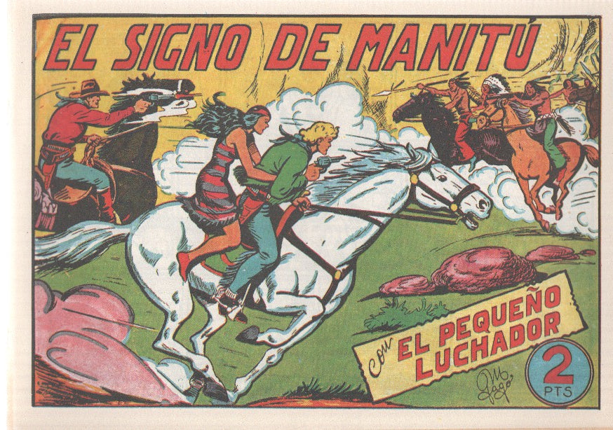 Facsimil: El Pequeño Luchador numero 138: El signo de Manitu