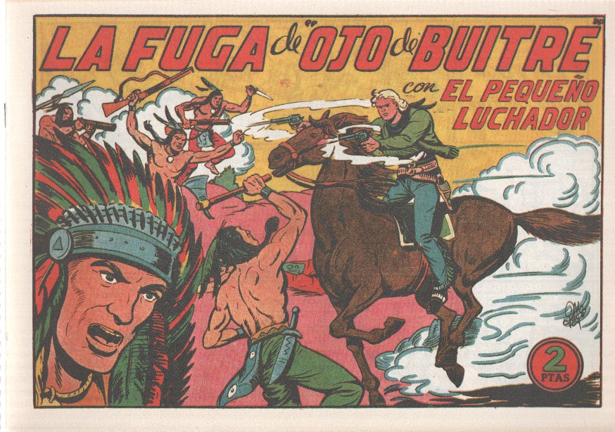 Facsimil: El Pequeño Luchador numero 142: La fuga de Ojo de Buitre