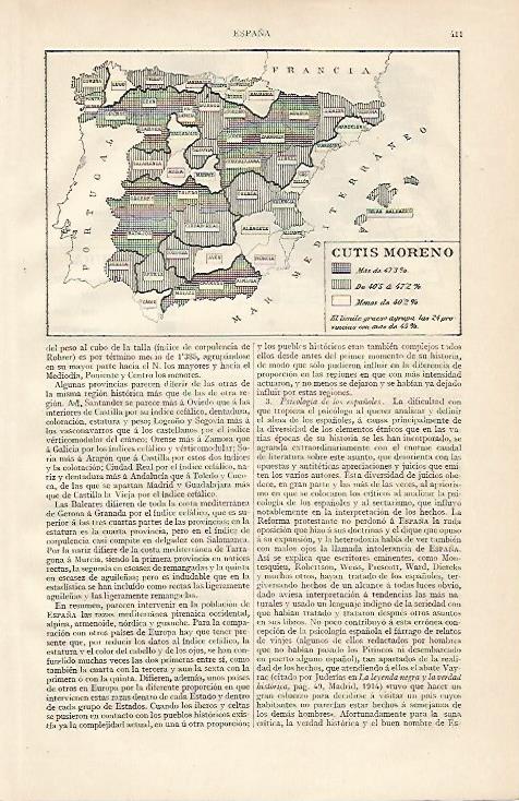 LAMINA ESPASA 10159: Cutis moreno en España