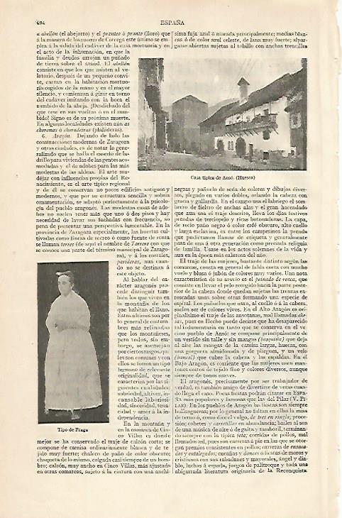 LAMINA ESPASA 10170: Casa tipica de Anso Huesca