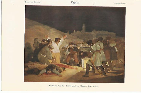 LAMINA ESPASA 10307: Los fusilamientos del 3 de mayo por Goya