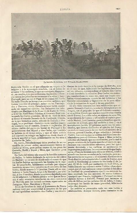 LAMINA ESPASA 10312: La batalla de Orduña por Banda