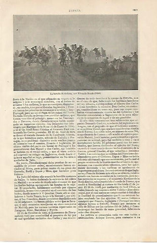 LAMINA ESPASA 10312: La batalla de Orduña por Banda