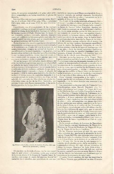 LAMINA ESPASA 10352: La Virgen con el Niño Museo del Seminario de Lleida