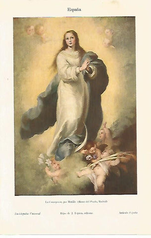 LAMINA ESPASA 10385: La Concepcion por Murillo