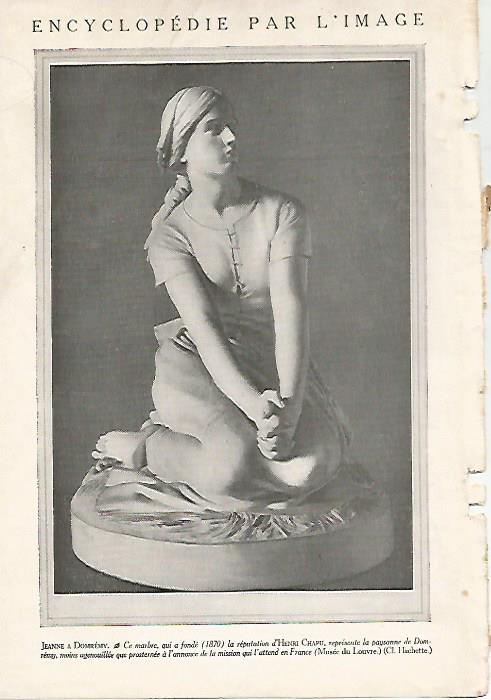 LAMINA 4483: Jeanne a Domremy por Chapu