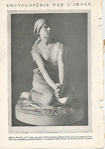 LAMINA 4483: Jeanne a Domremy por Chapu