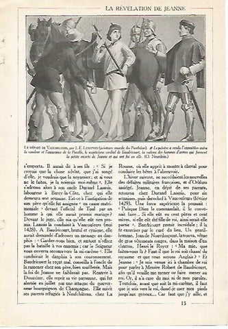 LAMINA 4489: Le depart de Vaucouleurs por J E Lenepveu