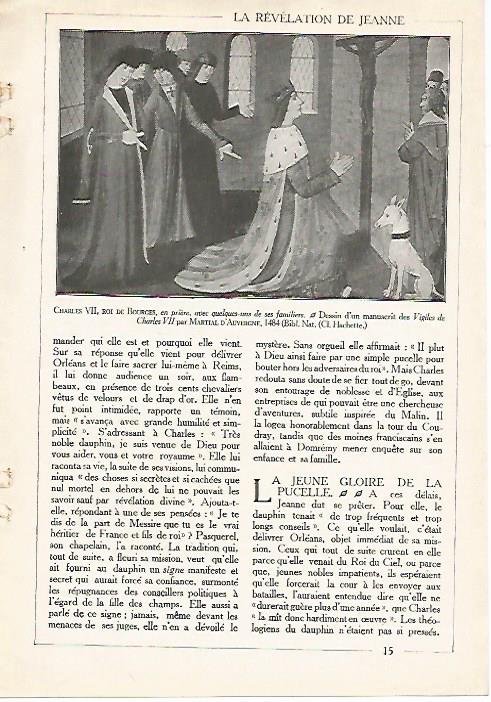 LAMINA 4490: Carlos VII rey de Bourges