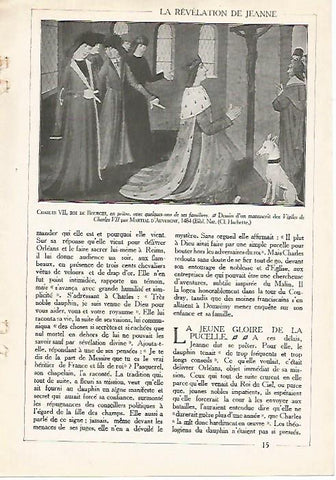 LAMINA 4490: Carlos VII rey de Bourges