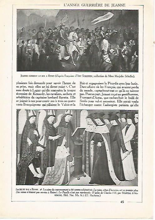 LAMINA 4505: Juana de Arco ante el rey en Reims