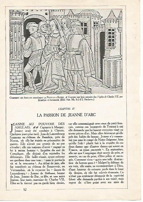 LAMINA 4508: Juana de Arco en  Rouen