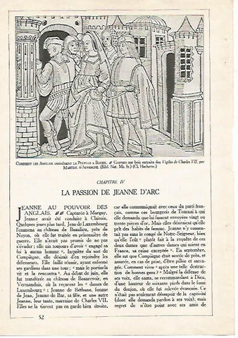 LAMINA 4508: Juana de Arco en  Rouen