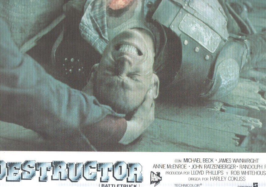 Caratula de cine: DESTRUCTOR / Battletruck, (numerado 10 en trasera)
