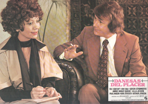 Caratula de cine: DANESAS DEL PLACER / Hopla pa Sengekanten , (numerado 06 en trasera)