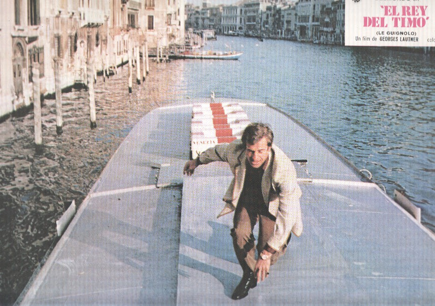 Caratula de cine: EL REY DEL TIMO / Le guignolo, (numerado 02 en trasera)