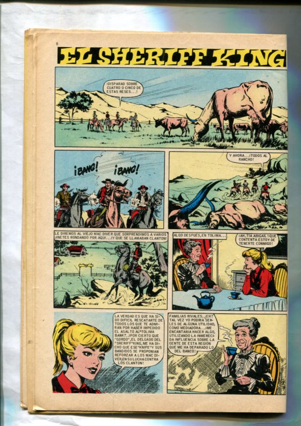 El Sherrif King: Capturados, (aventura de 4 paginas por entrega)