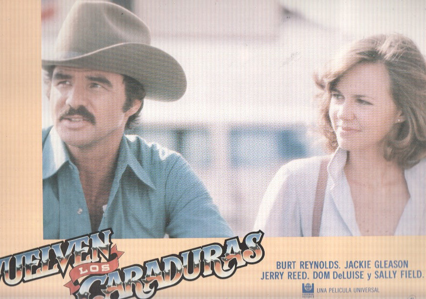 Caratula de cine: VUELVEN LOS CARADURAS / Smokey and the Bandit II (numerado 08 en trasera)