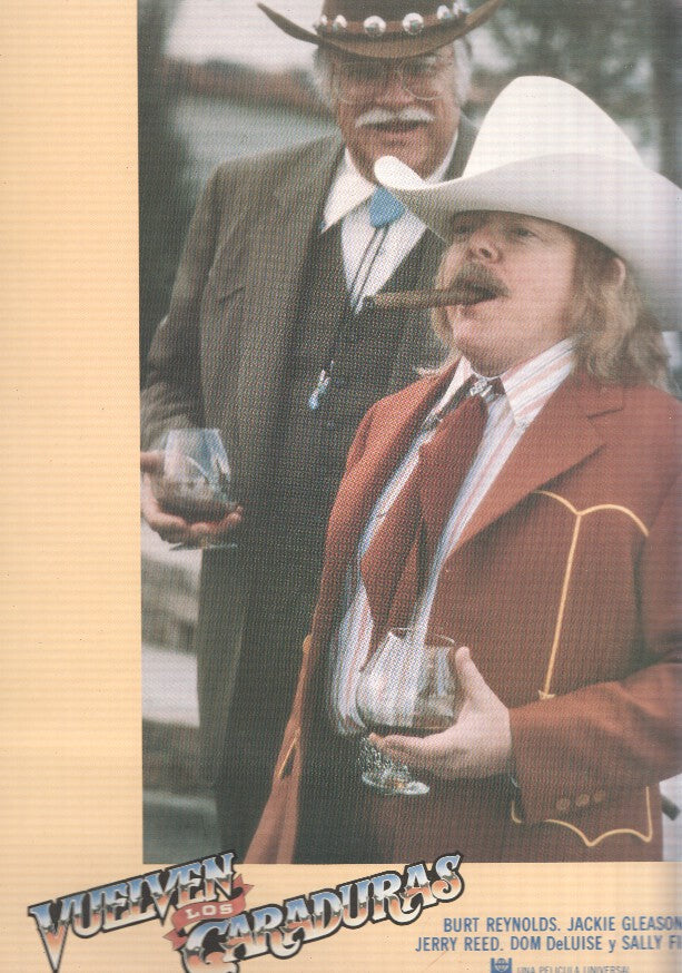 Caratula de cine: VUELVEN LOS CARADURAS / Smokey and the Bandit II (numerado 09 en trasera)